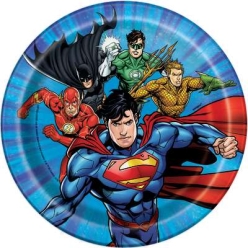 Justice League Dessert Plates - 8 PK