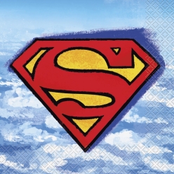 Superman Lunch Napkins - 16 Pk