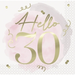30th Birthday Pink Metallic