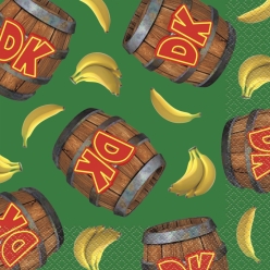 Donkey Kong Dinner Napkins - 16 PK