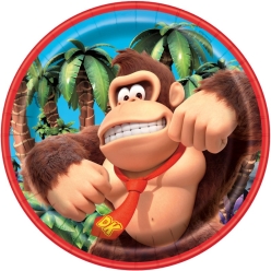 Donkey Kong Dessert Plates - 8 PK