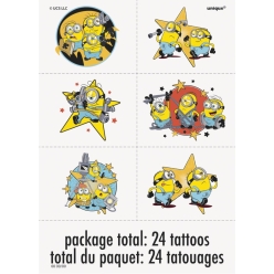 Despicable Me Minions Tattoos - 24 PK