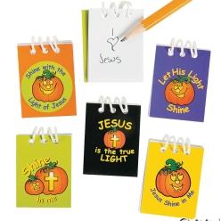 Christian Halloween Spiral Notepads - 48PK
