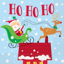Trendy Santa Lunch Napkins - 16 PK