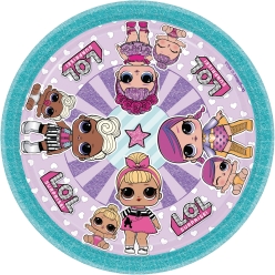 LOL Surprise Sparkle Dessert Plates - 8 Pack