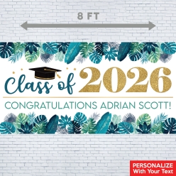 Summer Grad PERSONALIZED Gigantic 8FT Vinyl Banner