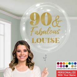 60% OFF: 90 & Fabulous Custom Name & Colour 24