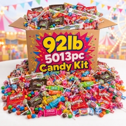 5100 Pcs - 92lbs Brand Name Candy Kit