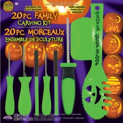 Family Pumpkin Carving Kit - 20 Piece