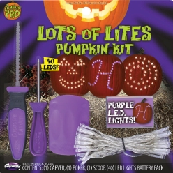30% OFF: Lites Deluxe Pumpkin Decorating Kit - Purple