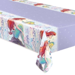 The Little Mermaid Cartoon Plastic Table Cover 54
