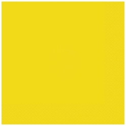 Bright Yellow Lunch Napkins 20 Pack