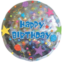 Happy Birthday Holographic Confetti Foil