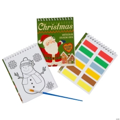 Christmas Watercolor Painting Activity Kit with Bag For 24 Kids
