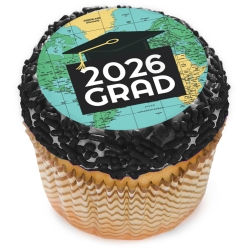Adventure Grad 2026 Cupcake Icing Toppers 12pk