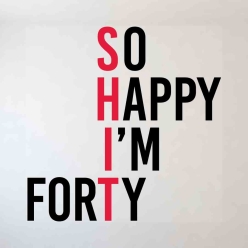 60% OFF: SHIT I'm 40 Funny Birthday 12