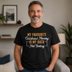 Favourite Childhood Memory Birthday Black T-shirt