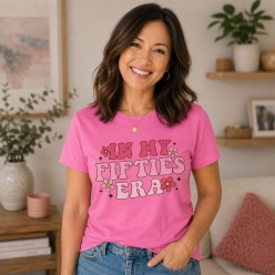 In My 40s Era Birthday Pink T-shirt