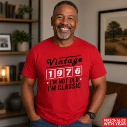 Vintage I'm Not Old I'm Classic Red Customized T-shirt