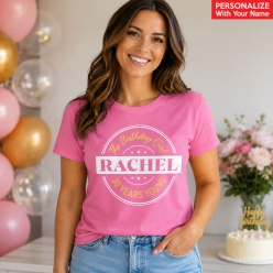 30 Years Young Pink Custom Name T-shirt