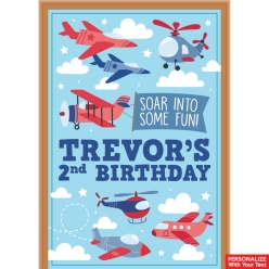 Airplane PERSONALIZED Giant Vinyl Keepsake Door Sign