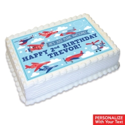 Airplane Personalized Edible Icing