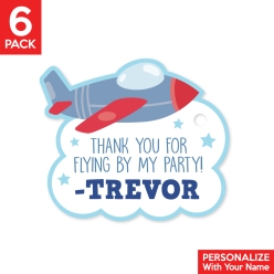 Airplane PERSONALIZED Thank You Tags - 6 Pk