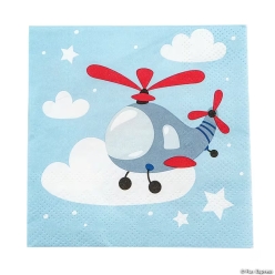 Airplane Party Paper Luncheon Napkins-16Pk