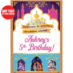 Aladdin PERSONALIZED Giant Vinyl Keepsake Door Sign
