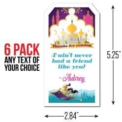 Aladdin PERSONALIZED Thank You Tags - 6 PK