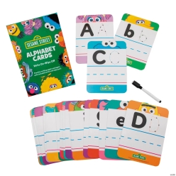 Sesame Street Dry Erase Laminated Cardstock Alphabet Cards