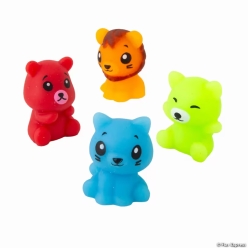 Sitting Animal Mochi Squishy Rubber Stress Toys-12Pk