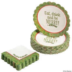 Holiday Cocktail Party Appetizer Tableware Set for 50 Guests