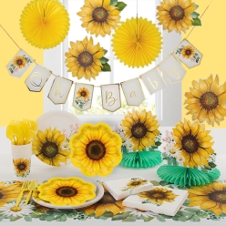 *Sunflower Baby Shower Party Pack & Decor Kit for 24