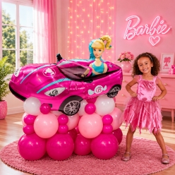 Malibu Barbie Airfill Car Balloon Column