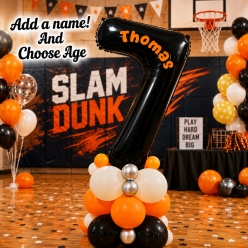 Basketball Airfill Personalized Balloon Column Kit