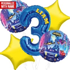 Batwheels Age 3 PERSONALIZED Balloon Bouquet