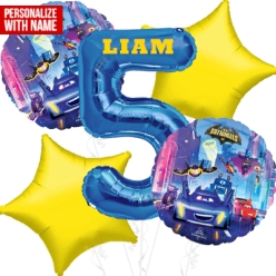 Batwheels Age 5 PERSONALIZED Balloon Bouquet