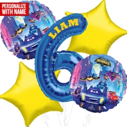 Batwheels Age 6 PERSONALIZED Balloon Bouquet