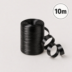 Black Ribbed Curling Ribbon - 10M