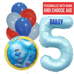 Blues Clues PERSONALIZED Boy Name & Age Balloon Bouquet