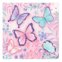 Fancy Butterfly Dinner Napkins - 10 PK