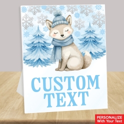 Custom Text Baby it's Cold Outside Blue 14