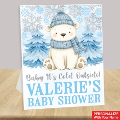 Baby it's Cold Outside Blue Personalized 14