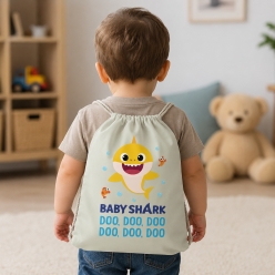 Baby Shark Drawstring Backpack
