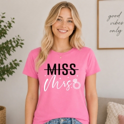 Miss to Mrs Pink T-shirt- Choose Size