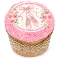 Ballerina Cupcake Icing Toppers 12pk