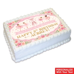 Ballerina Personalized Edible Icing