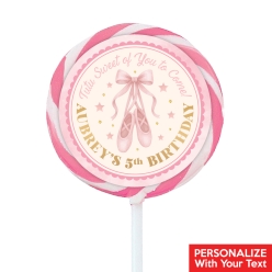 Ballerina PERSONALIZED Lollipops - 12 Pk