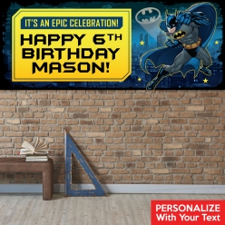 Batman PERSONALIZED Giant Vinyl Keepsake Banner